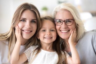 three generations women