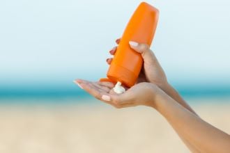 Creme solaire sunscreen