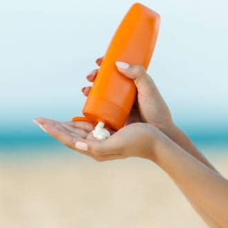 Creme solaire sunscreen