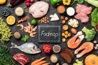 FODMAP board with food