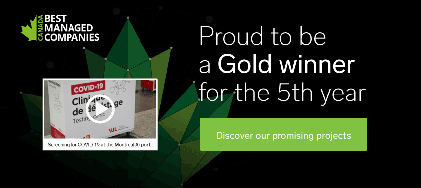 Proud to be a Gold winner for the 5th year in the best managed companies of Canada