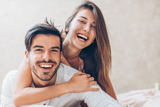Smiling couple