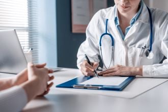 doctor with patient
